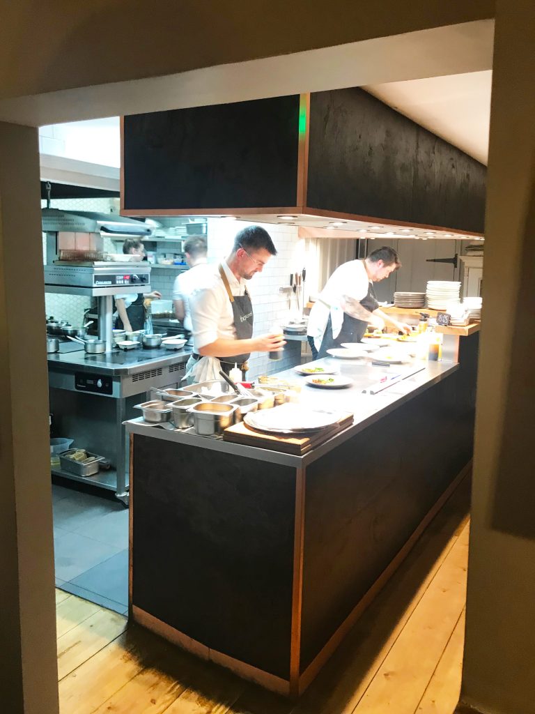 The Chef at work in Thompson's open kitchen