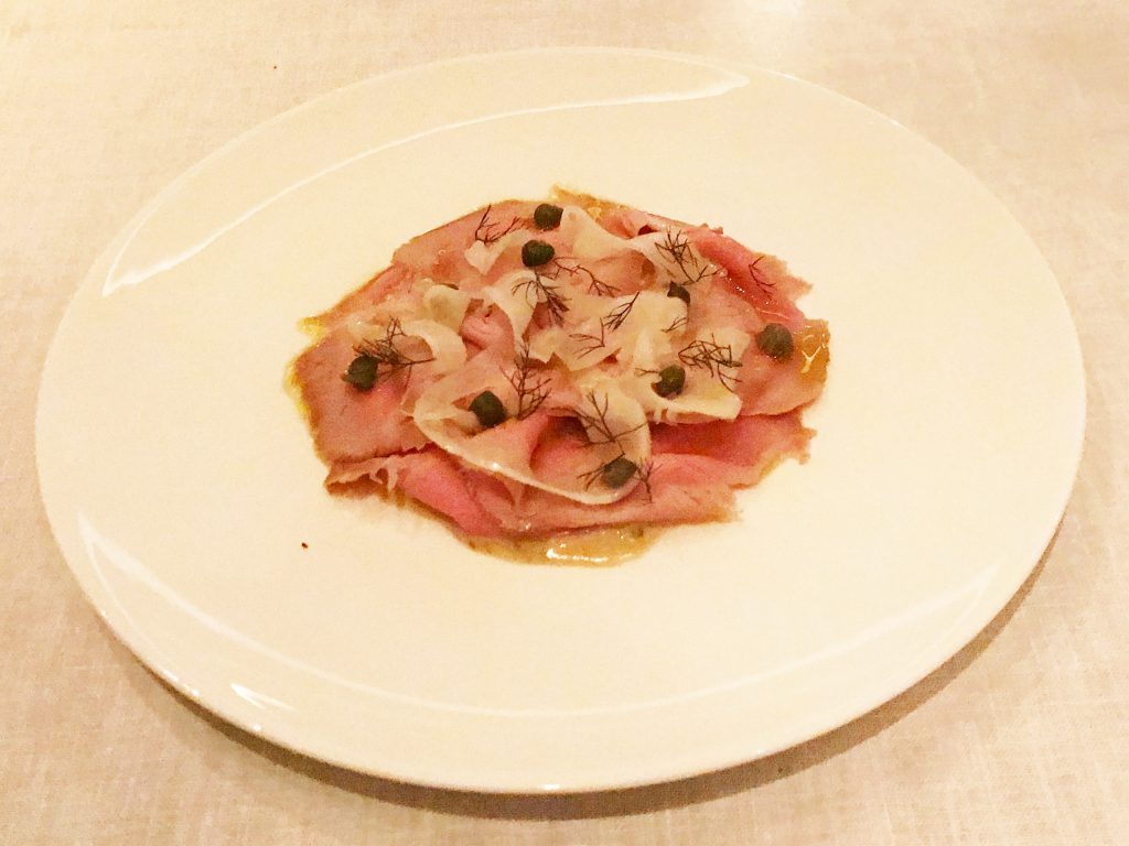 Vitello Tonnato, Pickled Fennel, Capers